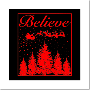 believe santa Posters and Art